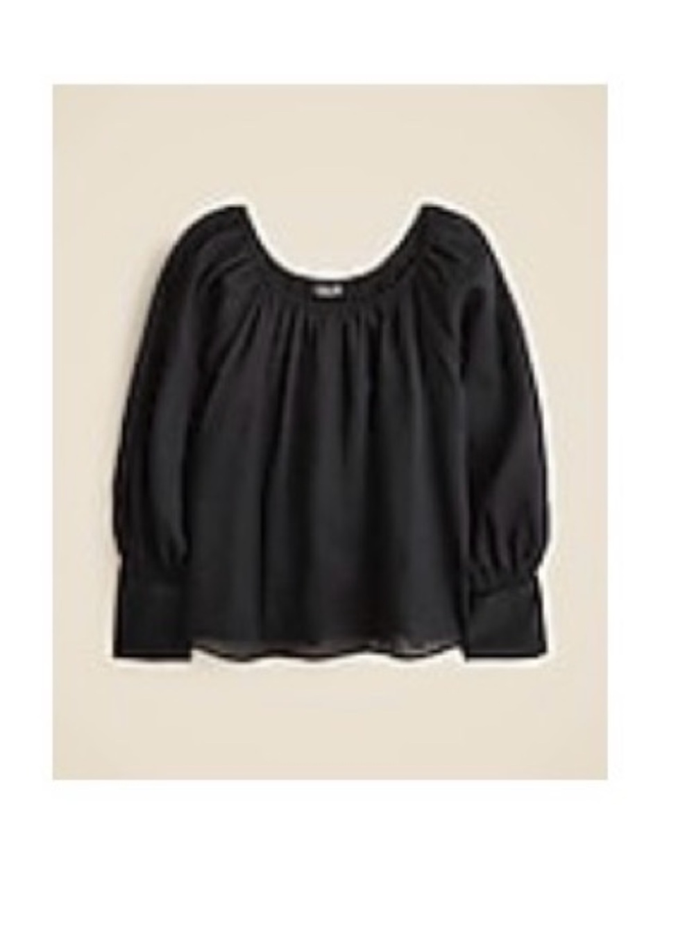 J Crew Collection Linen peasant top